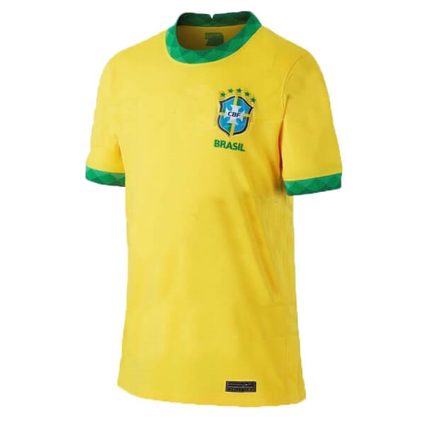 Tailandia Camiseta Brasil 1ª 2020 Amarillo